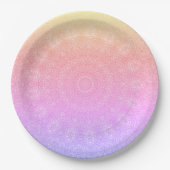 Ipanema roze baldedoilies papier borden papieren bordje (Voorkant)