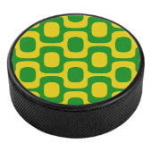 Ipanema Sidewalk Pattern, Beach Pattern, Brazil Hockey Puck (3/4)