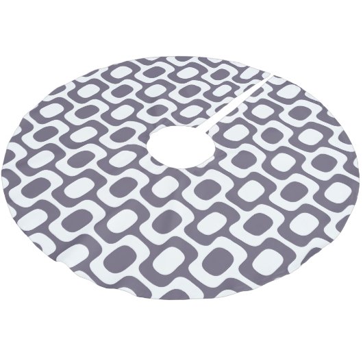 Ipanema Sidewalk Pattern, Beach Pattern, Brazil Kerstboom Rok (Gekanteld)