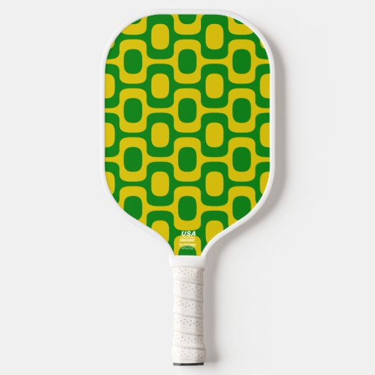 Ipanema Sidewalk Pattern, Beach Pattern, Brazil Pickleball Paddle (Voorkant)