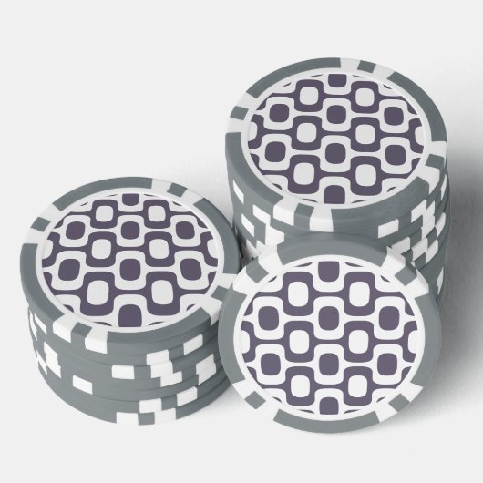Ipanema Sidewalk Pattern, Beach Pattern, Brazil Poker Chips (Opstapeling)
