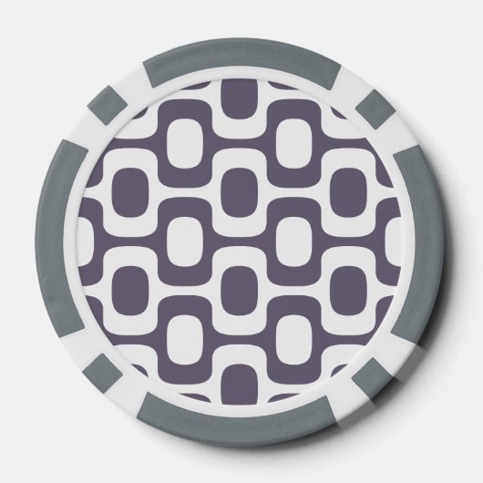 Ipanema Sidewalk Pattern, Beach Pattern, Brazil Poker Chips (Achterkant)