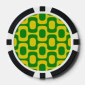 Ipanema Sidewalk Pattern, Beach Pattern, Brazil Poker Chips (Voorkant)