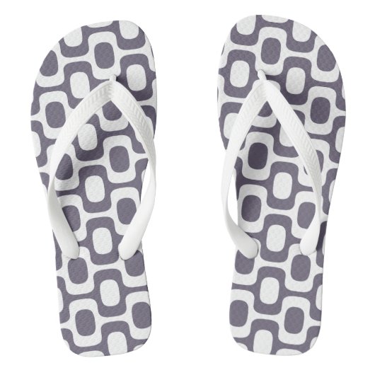 Ipanema Sidewalk Pattern, Beach Pattern, Brazil Teenslippers (Voetbed)