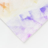 Ipanema Stamp Art Heart Sticker Fleece Deken (Hoek)