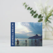 ipanema strand futbol briefkaart (Staand voorkant)