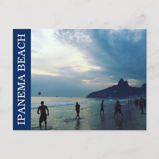 ipanema strand futbol briefkaart (Voorkant)