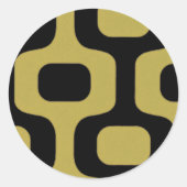 Ipanema strandwandontwerp ronde sticker (Voorkant)