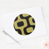 Ipanema strandwandontwerp ronde sticker (Envelop)