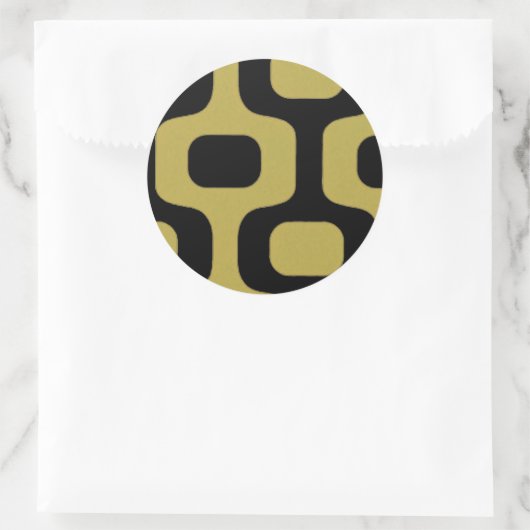 Ipanema strandwandontwerp ronde sticker (Tas)