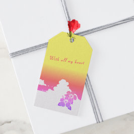 Ipanema Sunset Hibiscus & Summer Clouds Cadeaulabel