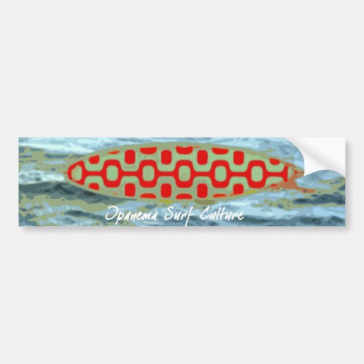Ipanema surf cultuur bumpersticker (Voorkant)