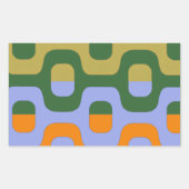 Ipanemkleurig loopvlak rechthoekige sticker (Voorkant)