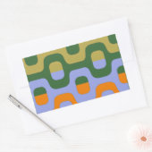 Ipanemkleurig loopvlak rechthoekige sticker (Envelop)