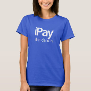 iPay she Dances - Women's Blue T-shirt