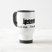ipconfig_logo, vertrouw me.  Ik ben een IT. kerel. Reisbeker (Voorkant links)