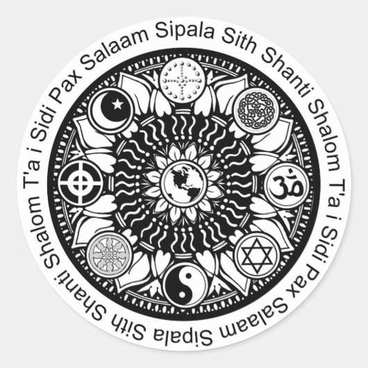 iPeace Mandala Stickers (Voorkant)