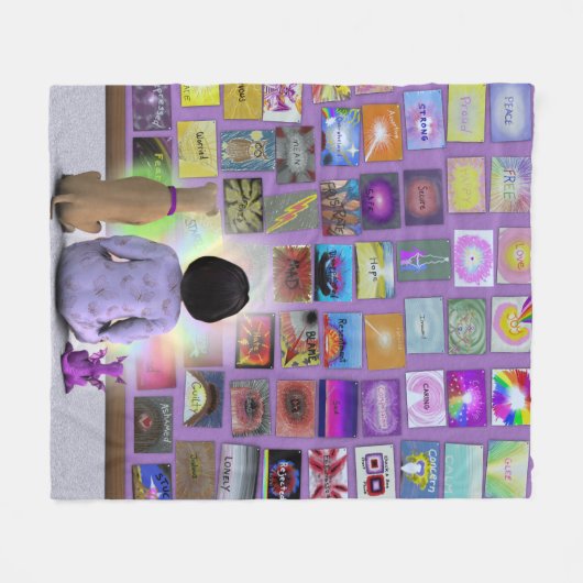 Iphelia Feelings Blanket Fleece Deken (Voorkant (Horizontaal))