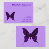 Iphiclides podalirius profielkaart visitekaartje (Voorkant / Achterkant)