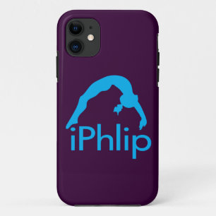 iPhlip Blue Gymnastics Gymnast Case-Mate iPhone Case