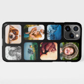 iPhone11 Pro Max 7 Photo Collage Rond iPhone Hoesje (Achterkant horizontaal)