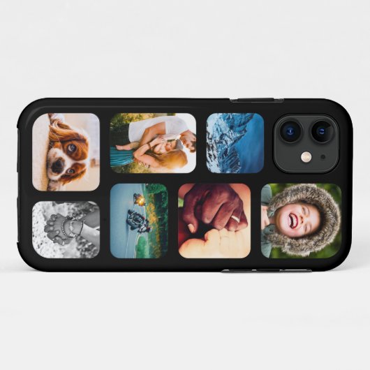 iPhone11 Sjabloon voor fotocollage sterk Case-Mate iPhone Case (Achterkant (horizontaal))
