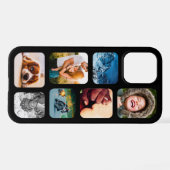 iPhone12 Pro Photo Collage Sjabloon Rond telefoonn iPhone Hoesje (Achterkant horizontaal)