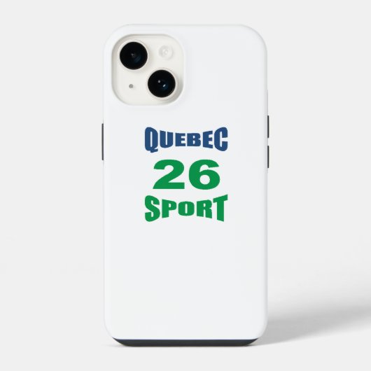  iPhone14 Hoesje QUEBEC SPORT 26 iPhone Hoesje (Achterkant)