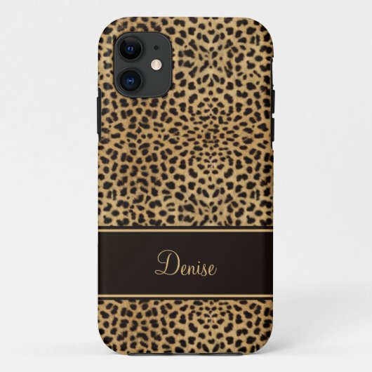 iPhone5 Chic Leopard Print Monogram Case-Mate iPhone Case (Achterkant)
