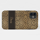 iPhone5 Chic Leopard Print Monogram Case-Mate iPhone Case (Achterkant (horizontaal))