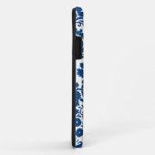 iPhone5s Marineblauw Damast Monogram Case-Mate iPhone Case (Achterkant/rechts)