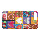 iPhone8 Plus/ hoesje. kleurrijk multi hearts desig Case-Mate iPhone Case (Achterkant (Horizontaal))