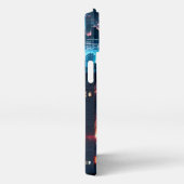 iPhone 11-15 anime hoesje: "Cityscape Sunset." iPhone Hoesje (Rechterkant)