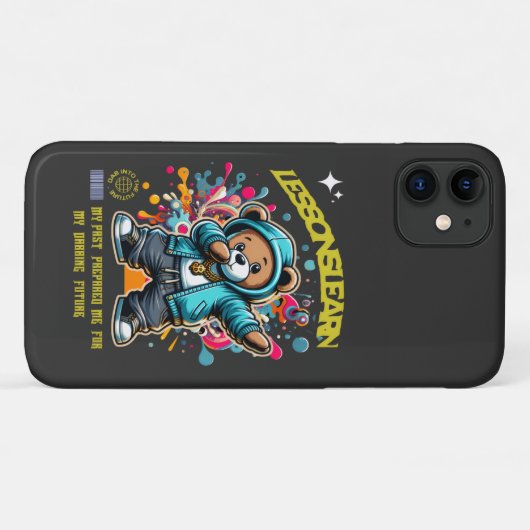 IPHONE 11 DABBING FUTURE LESSONS LEARN CASE (Achterkant (horizontaal))