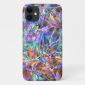 iPhone 11 Hoesje Floral Abstract Glas in lood (Achterkant)