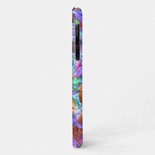 iPhone 11 Hoesje Floral Abstract Glas in lood (Achterkant/links)