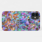 iPhone 11 Hoesje Floral Abstract Glas in lood (Achterkant (horizontaal))