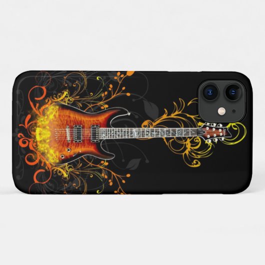 iphone 11 Hoesje-Guitar Case-Mate iPhone Case (Achterkant (horizontaal))