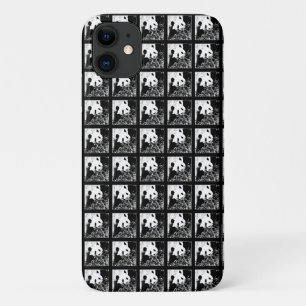 iPhone 11 Hoesje Pop Art Giant Pandas B&W