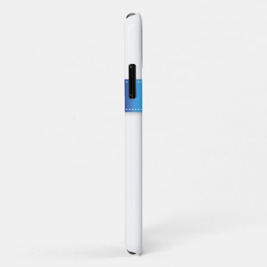 iPhone 11 Hoesje | Regenboogstrips met monogram (Achterkant/rechts)