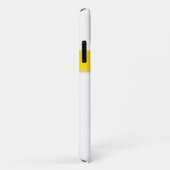 iPhone 11 Hoesje | Regenboogstrips met monogram (Achterkant/rechts)