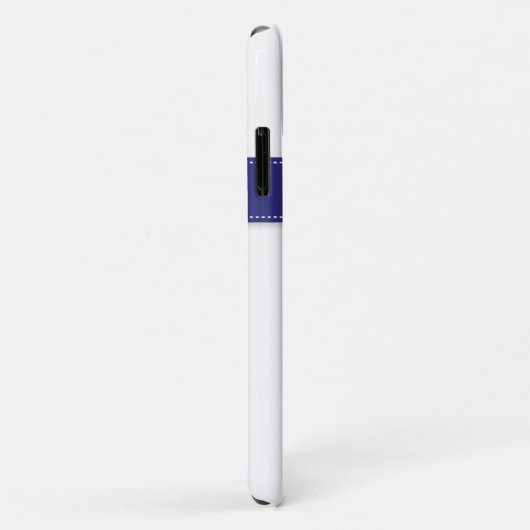 iPhone 11 Hoesje | Regenboogstrips met monogram (Achterkant/rechts)