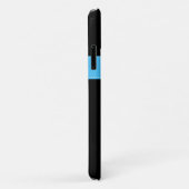 iPhone 11 Hoesje | Regenboogstrips met monogram (Achterkant/rechts)