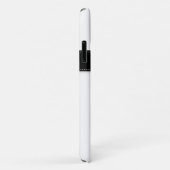 iPhone 11 Hoesje | Regenboogstrips met monogram (Achterkant/rechts)