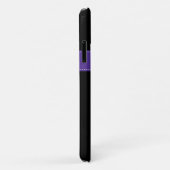 iPhone 11 Hoesje | Regenboogstrips met monogram (Achterkant/rechts)