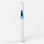 iPhone 11 Hoesje | Regenboogstrips met monogram (Achterkant/rechts)