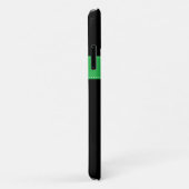 iPhone 11 Hoesje | Regenboogstrips met monogram (Achterkant/rechts)