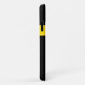 iPhone 11 Hoesje | Regenboogstrips met monogram (Achterkant/rechts)