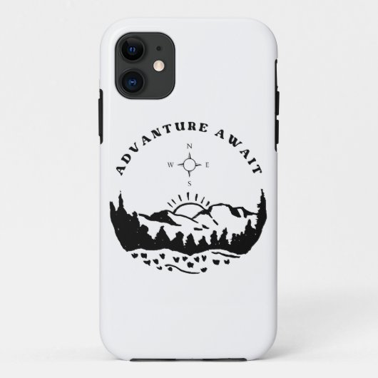 iPhone 11 Hoesjes Advanture Wachten (Achterkant)