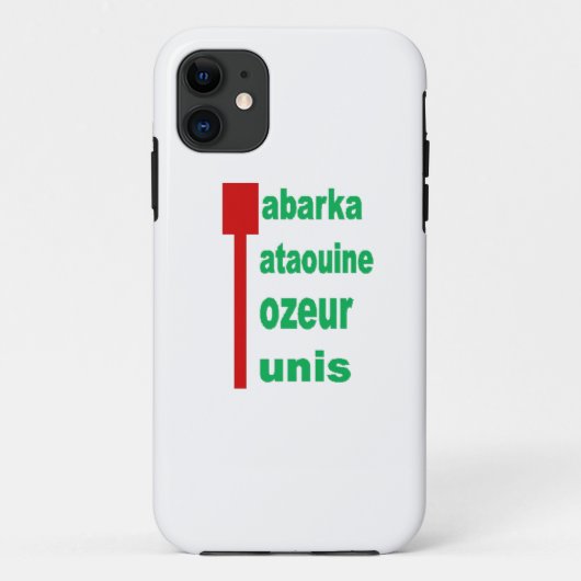 iPhone 11-inch TOERISME TUNESIË Case-Mate iPhone Case (Achterkant)